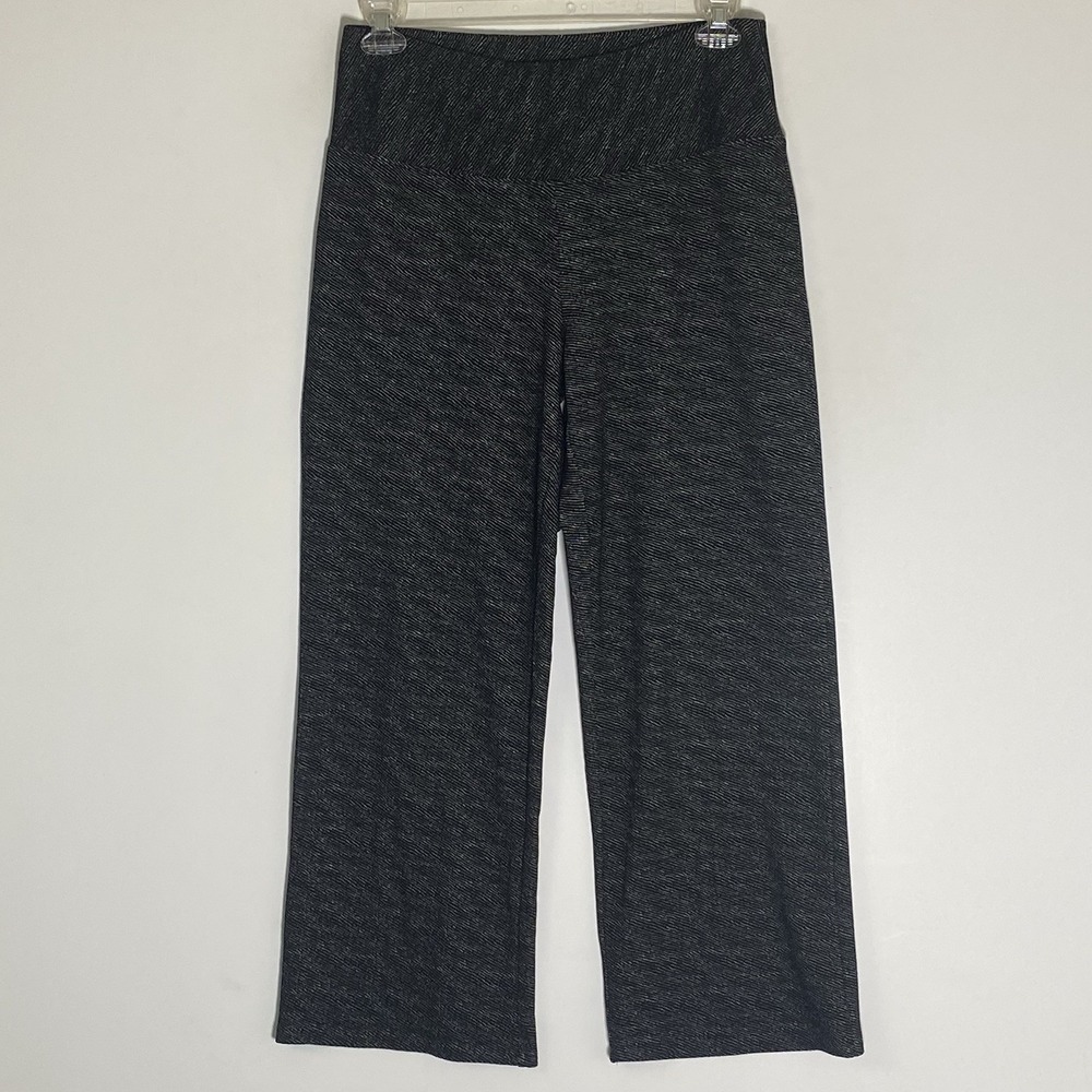 Habitat Pants Womens Small Black Gray Wide Leg Casual Classic Bohemian Comfort S